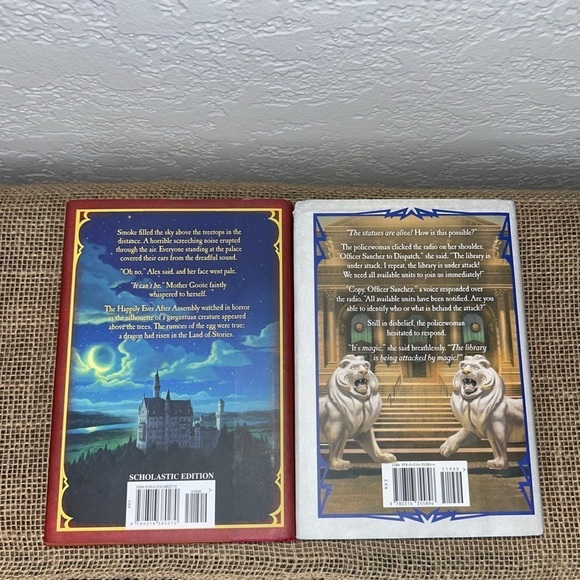 THE LAND OF STORIES Worlds Collide and A Grimm Warning Books - Picture 2 of 7